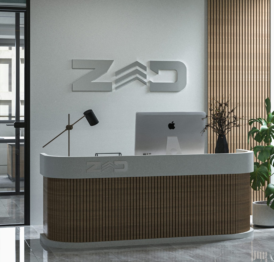 reception sign board